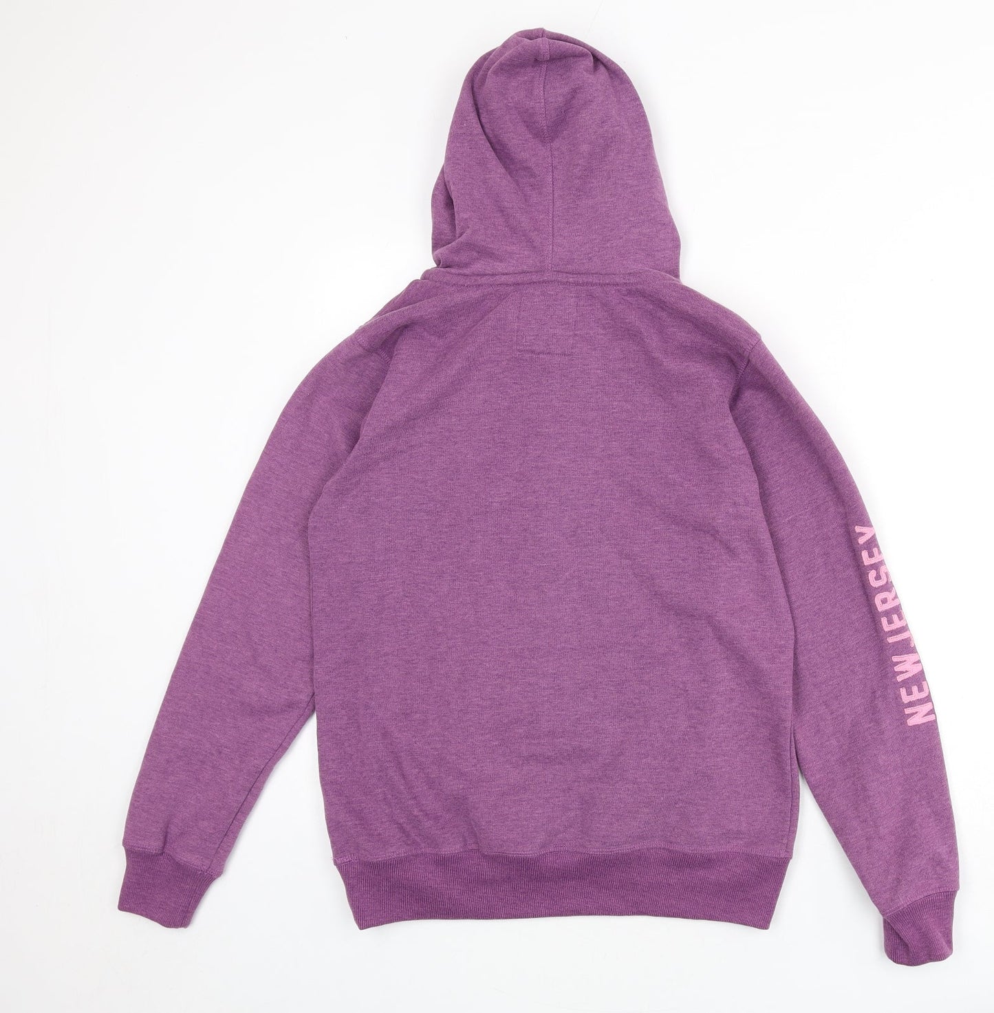 Crane Womens Purple Polyester Pullover Hoodie Size L Snap - New Jersey