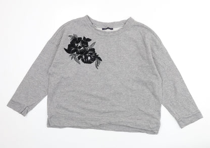 Womens UK Size 16 Marks and Spencer Grey Pullover Sweatshirt