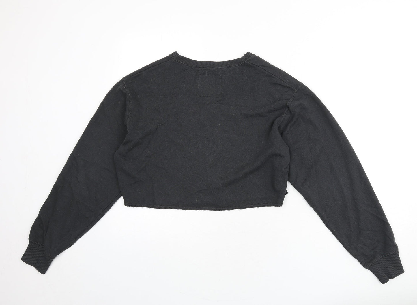 Hollister Womens Grey Cotton Pullover Sweatshirt Size XS Pullover - Wild and Free, Cropped