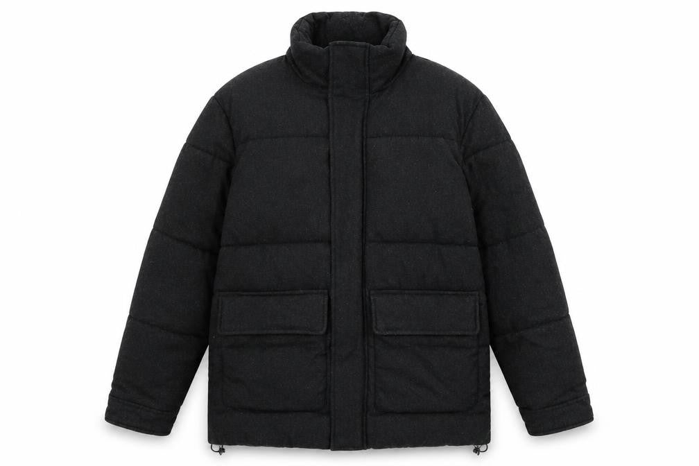 Womens UK Size S Zara Grey Puffer Jacket