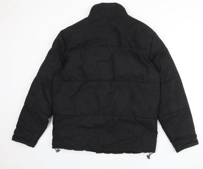 Womens UK Size S Zara Grey Puffer Jacket