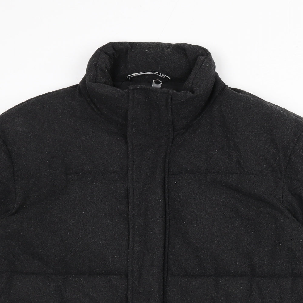 Womens UK Size S Zara Grey Puffer Jacket
