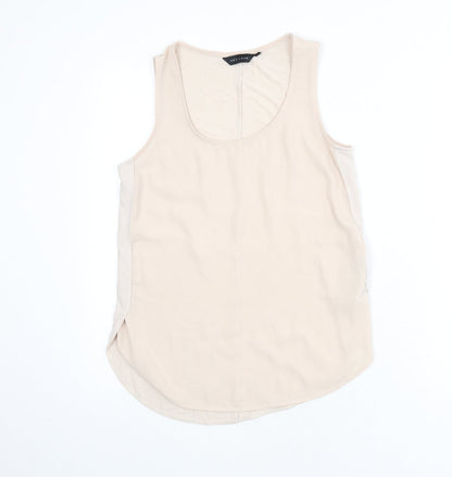 Womens UK Size 8 New Look Beige Basic Tank