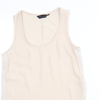 Womens UK Size 8 New Look Beige Basic Tank