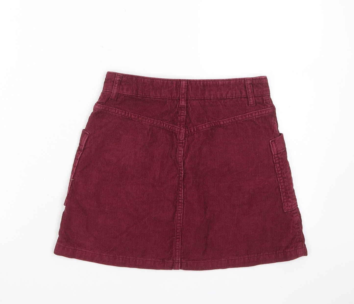 Womens UK Size 6 Topshop A-Line Corduroy Skirt