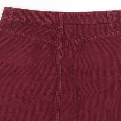 Womens UK Size 6 Topshop A-Line Corduroy Skirt