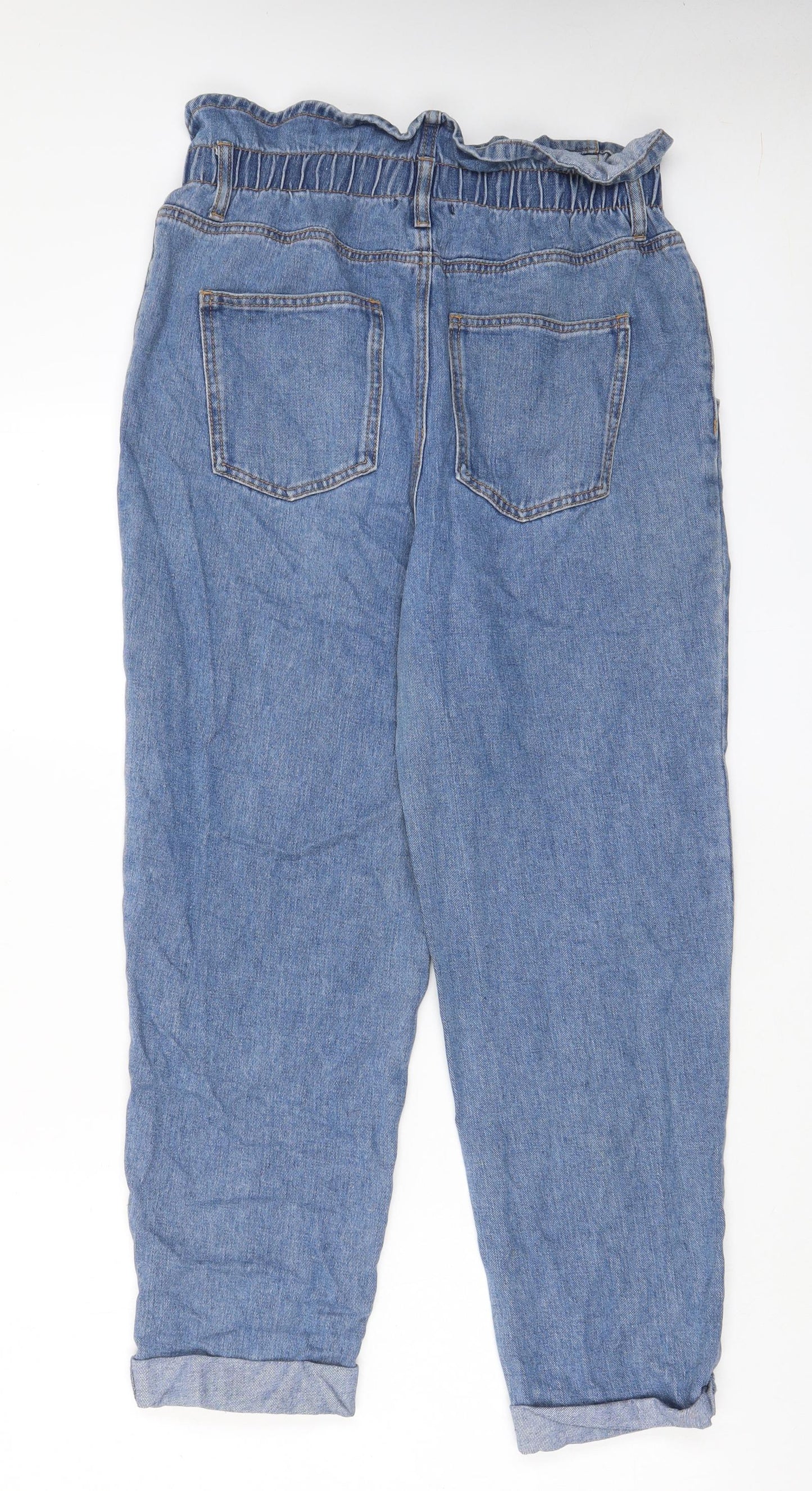 FOREVER 21 Womens Blue Cotton Straight Jeans Size 29 in L26 in Regular Zip - Pockets