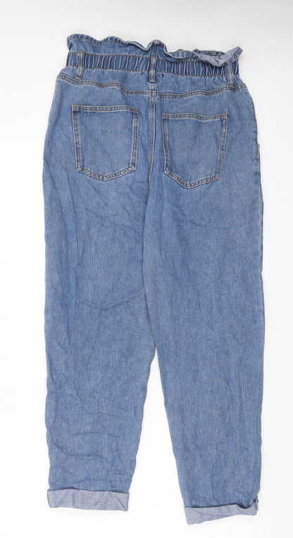 FOREVER 21 Womens Blue Cotton Straight Jeans Size 29 in L26 in Regular Zip - Pockets