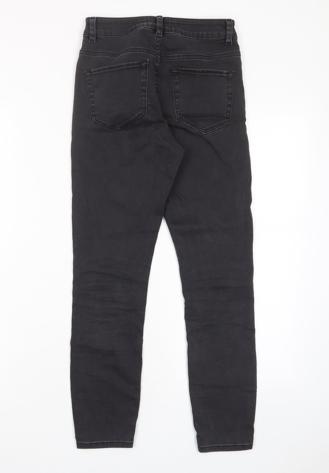 ASOS Womens Grey Cotton Skinny Jeans Size 25 in L28 in Regular Zip - Pockets