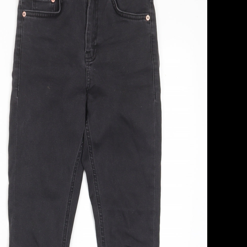 ASOS Womens Grey Cotton Skinny Jeans Size 25 in L28 in Regular Zip - Pockets