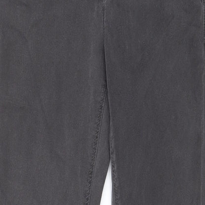 Dorothy Perkins Womens Grey Cotton Skinny Jeans Size 12 L27 in Regular Zip - Pockets