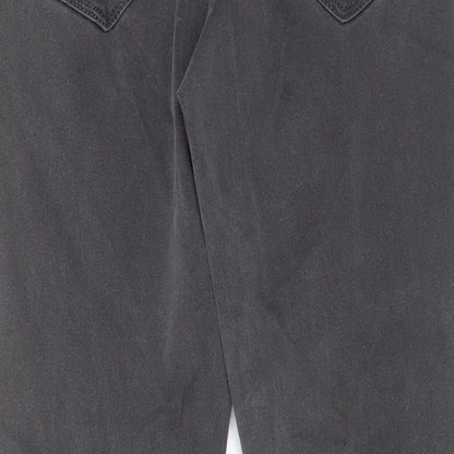 Dorothy Perkins Womens Grey Cotton Skinny Jeans Size 12 L27 in Regular Zip - Pockets