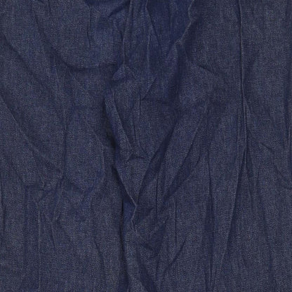 Liz Claiborne Womens Blue Cotton Straight Jeans Size 12 L31 in Regular Zip - Pockets