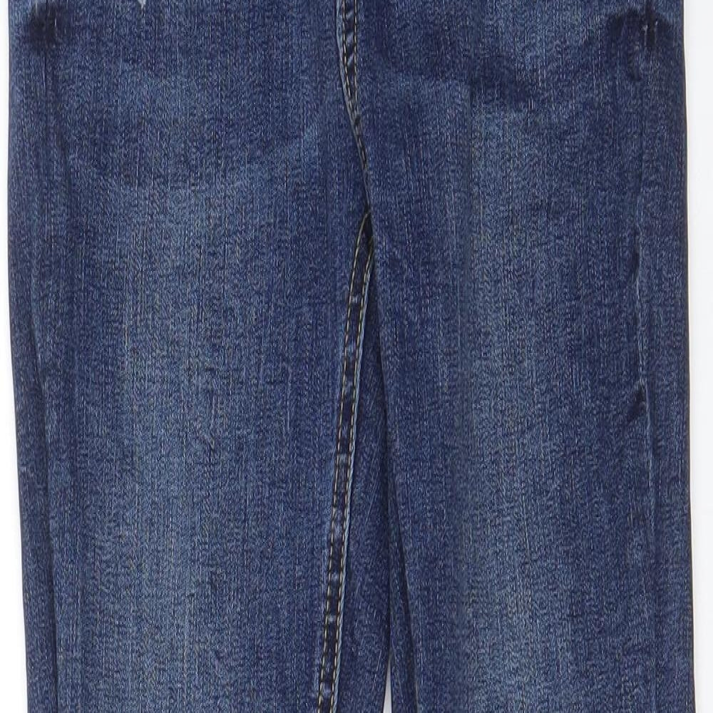 Denim & Co. Womens Blue Cotton Skinny Jeans Size 6 L27 in Regular Zip - Pockets