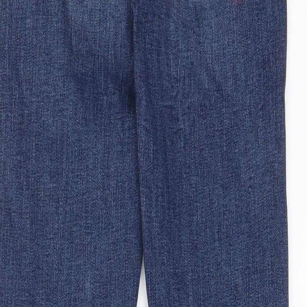 Denim & Co. Womens Blue Cotton Skinny Jeans Size 6 L27 in Regular Zip - Pockets