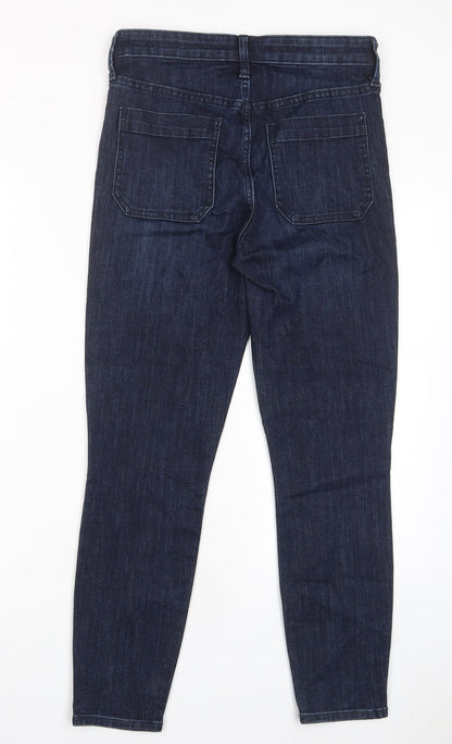 Gap Womens Blue Cotton Skinny Jeans Size 27 in L28 in Regular Zip - Pockets