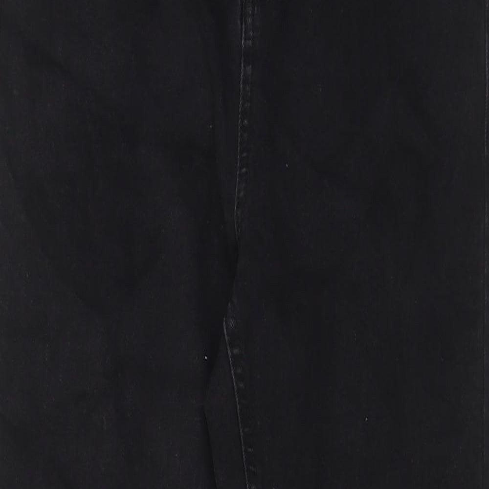 Denim & Co. Womens Black Cotton Skinny Jeans Size 12 L27 in Regular Zip - Pockets