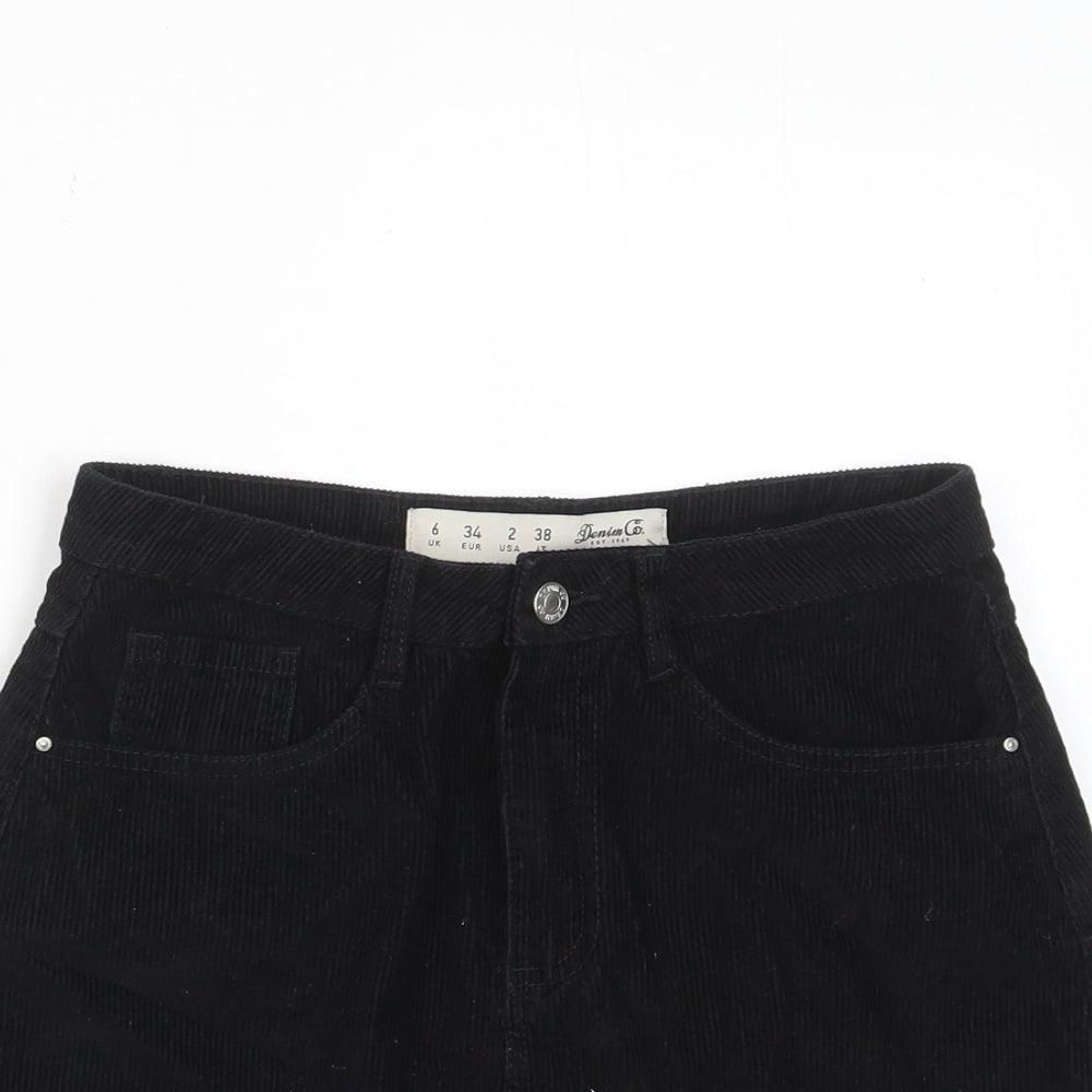 Womens UK Size 6 Denim & Co. A-Line Canvas Skirt