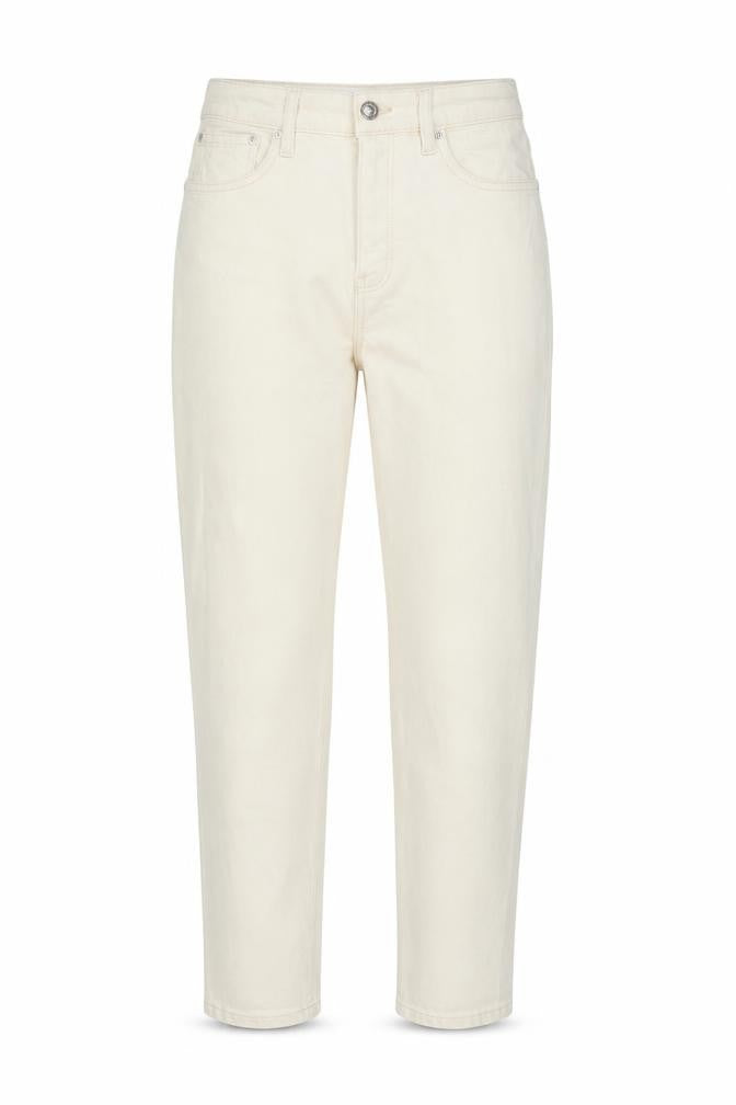 Womens UK Size 8 Mango Regular Fit Mom Beige Jeans
