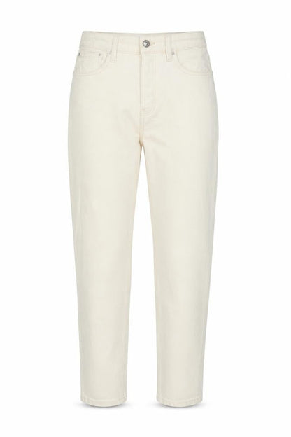 Womens UK Size 8 Mango Regular Fit Mom Beige Jeans