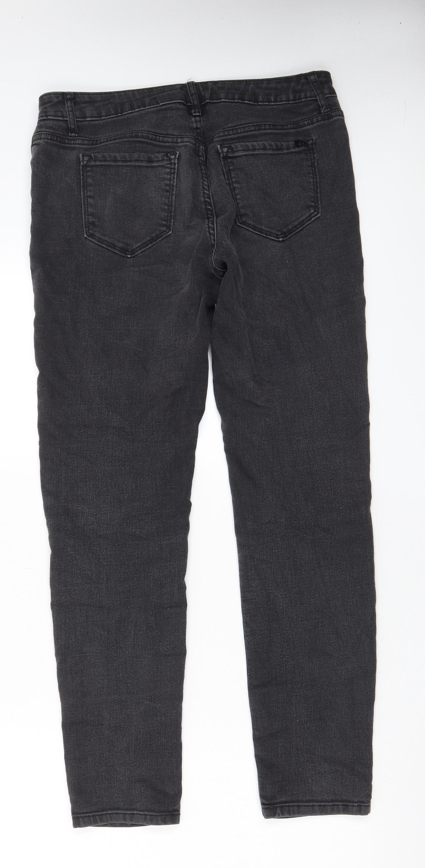 Simply Vera by Vera Wang Womens Grey Cotton Skinny Jeans Size 30 in L29 in Regular Zip - Pockets