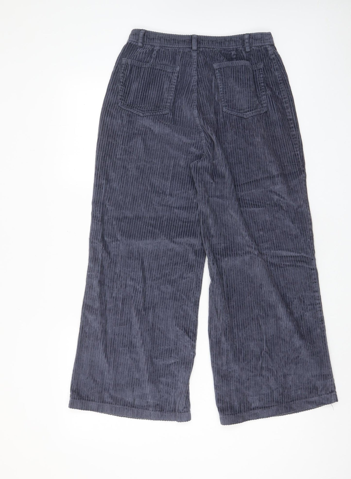 Amuse Womens Blue Cotton Trousers Size 26 in L26 in Regular Zip - Pockets