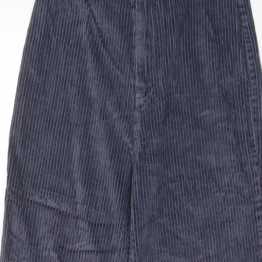 Amuse Womens Blue Cotton Trousers Size 26 in L26 in Regular Zip - Pockets