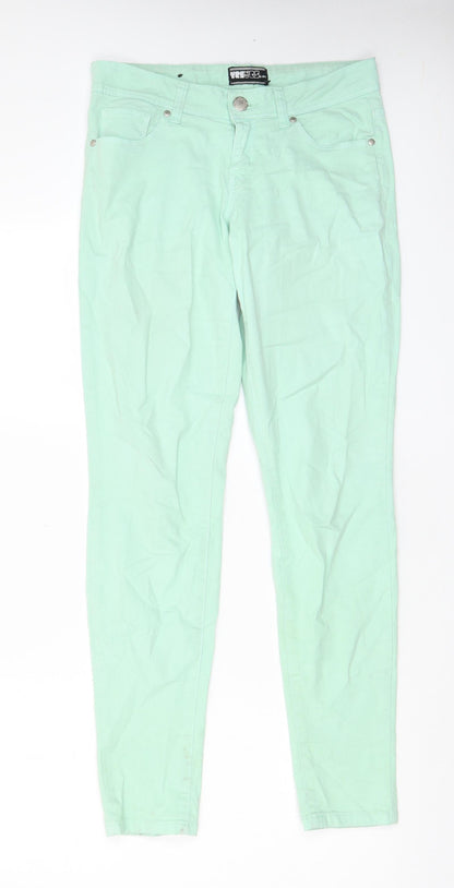 Womens UK Size 12 YesYes Regular Fit Skinny Green Jeans