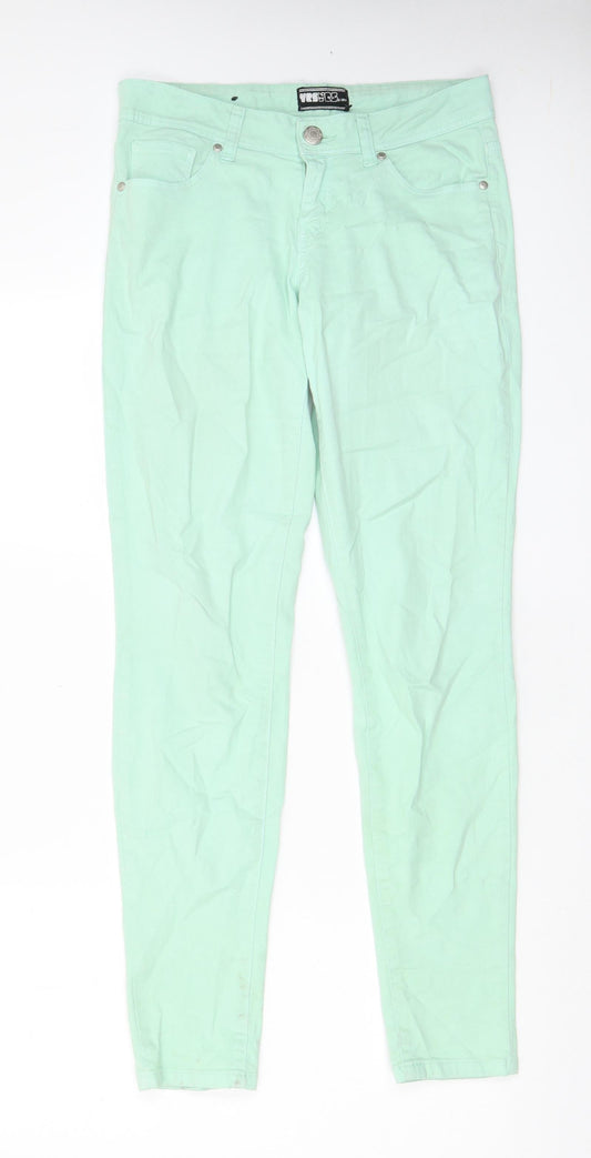 Womens UK Size 12 YesYes Regular Fit Skinny Green Jeans