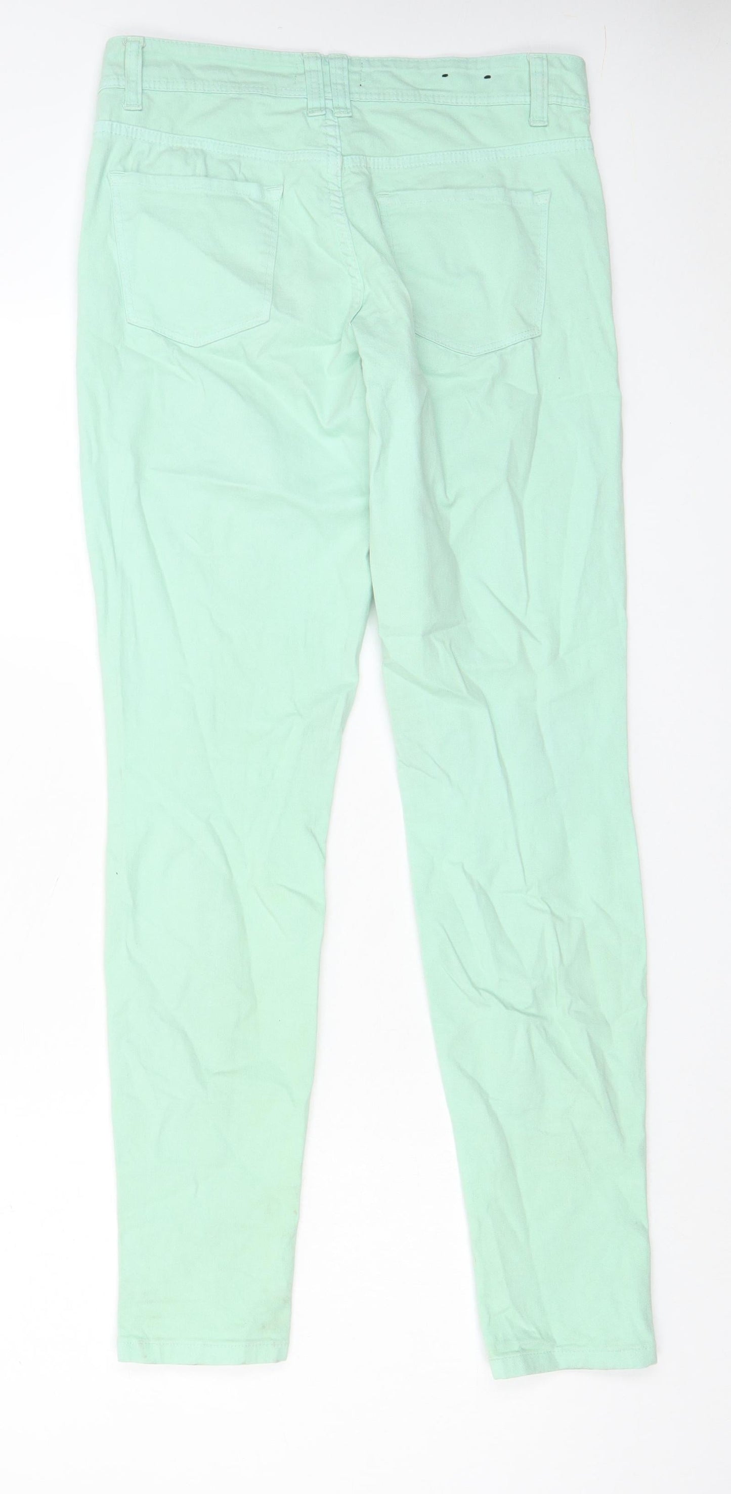 Womens UK Size 12 YesYes Regular Fit Skinny Green Jeans