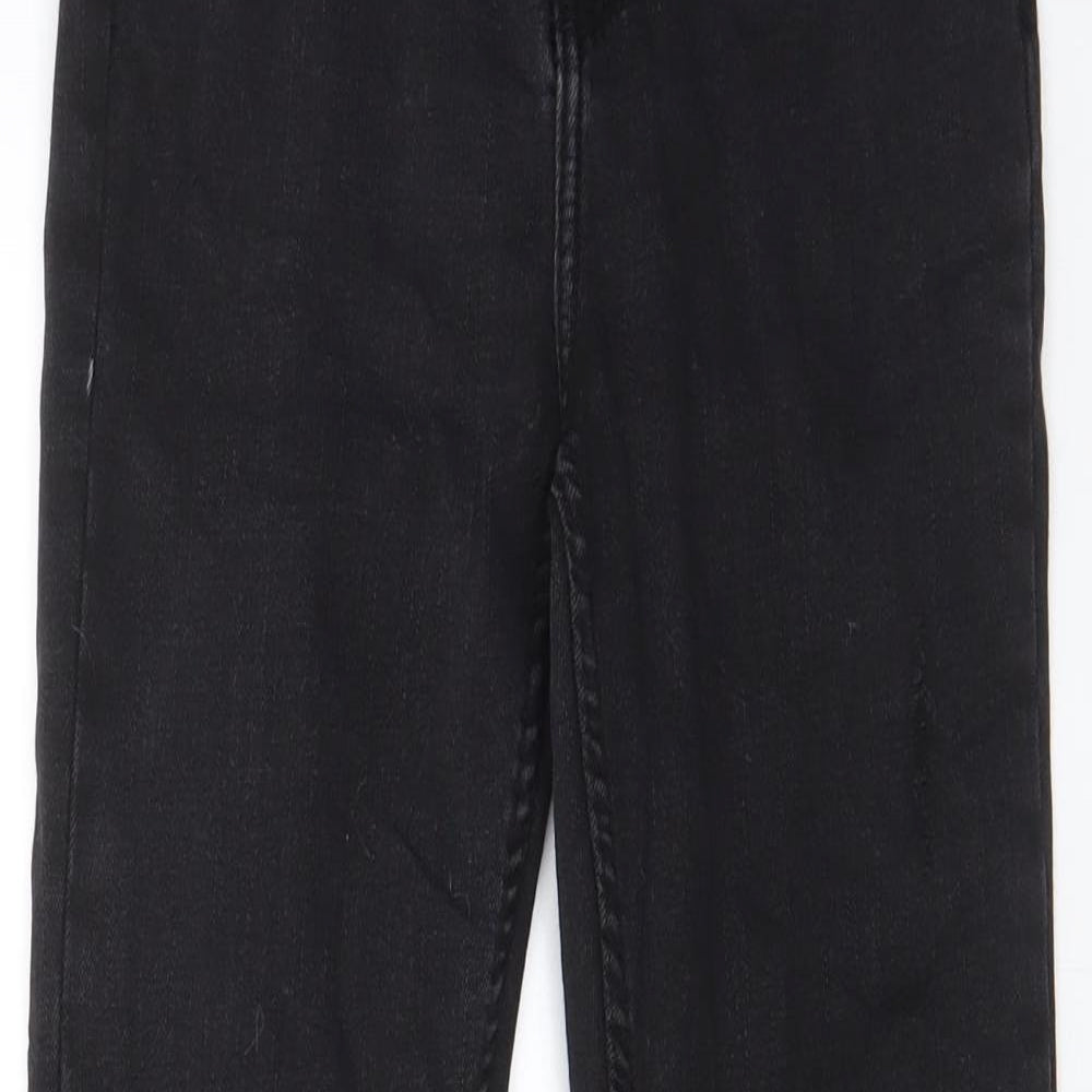 Denim & Co. Womens Black Cotton Skinny Jeans Size 8 L27 in Regular Zip - Pockets