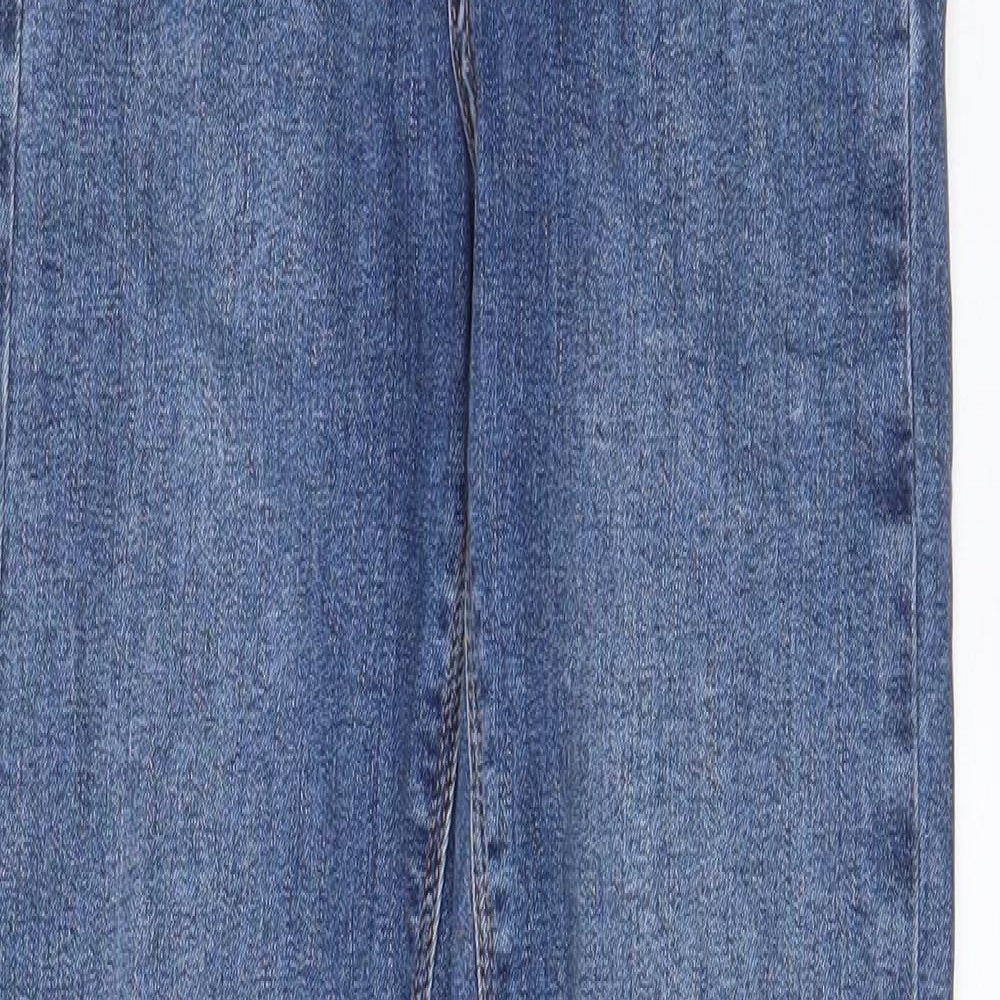 River Island Womens Blue Cotton Skinny Jeans Size 8 L26 in Regular Zip - Pockets