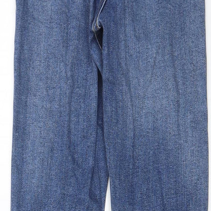 River Island Womens Blue Cotton Skinny Jeans Size 8 L26 in Regular Zip - Pockets