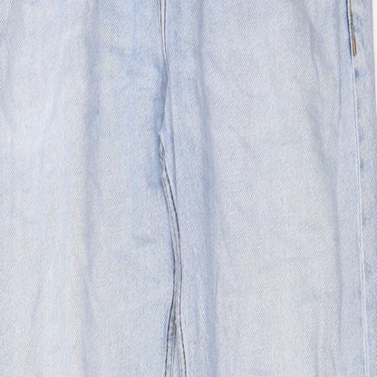 H&M Mens Blue Cotton Straight Jeans Size 30 in L30 in Relaxed Button - Pockets