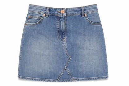 Womens UK Size 8 Oasis A-Line Denim Skirt