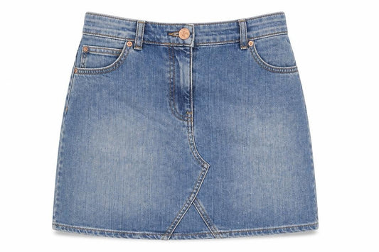 Womens UK Size 8 Oasis A-Line Denim Skirt