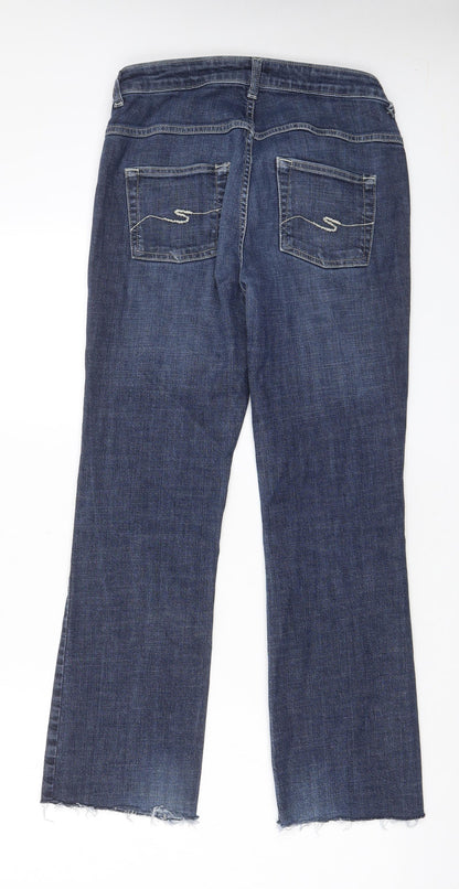 Seraphine Womens Blue Cotton Straight Jeans Size 30 in L28 in Regular