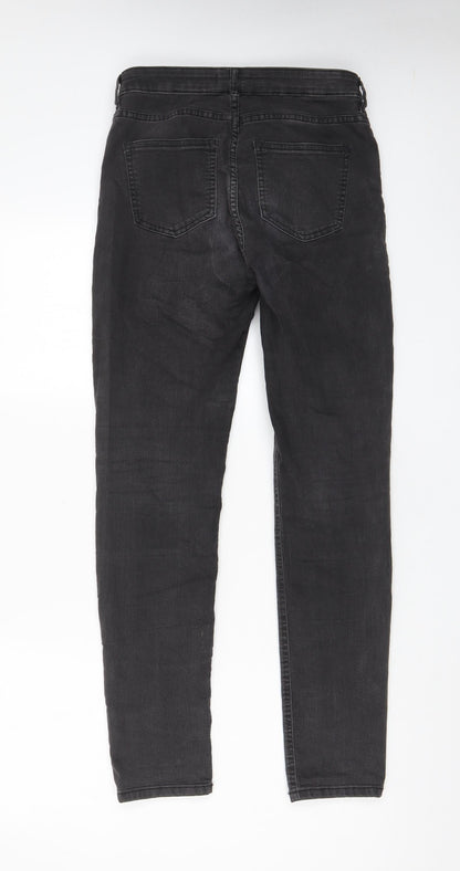 Womens UK Size 10 H&M Regular Fit Skinny Grey Jeans