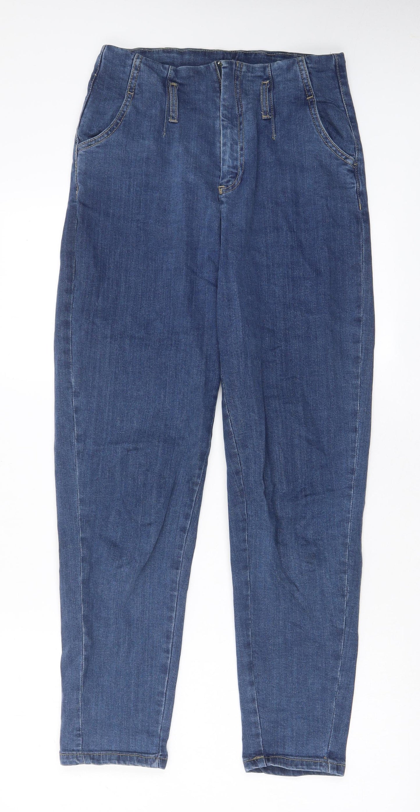 Medicine Womens Blue Cotton Jegging Jeans Size 10 L28 in Regular Zip - Pockets, Belt Loops