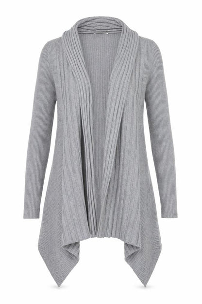 Marks and Spencer Womens Grey V-Neck Polyamide Cardigan Jumper Size 10
