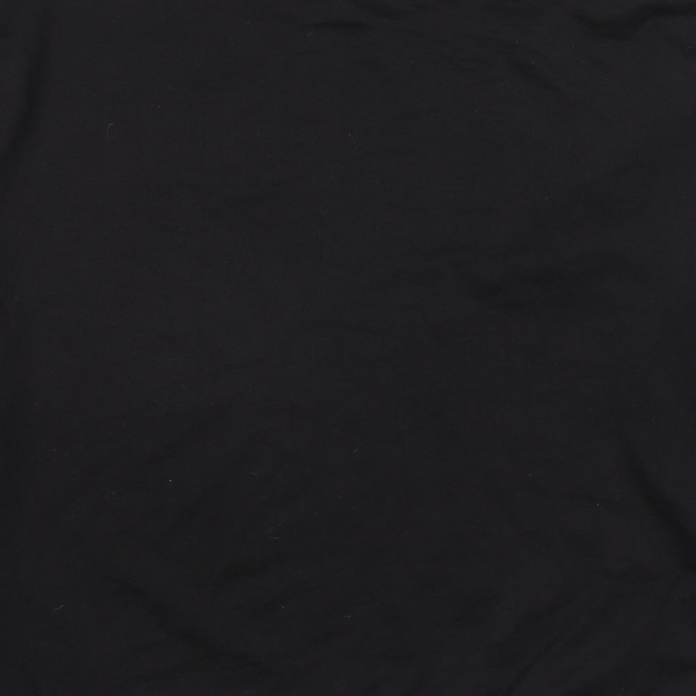 Mens UK Size S Boohoo Black Pullover Sweatshirt