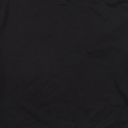 Mens UK Size S Boohoo Black Pullover Sweatshirt