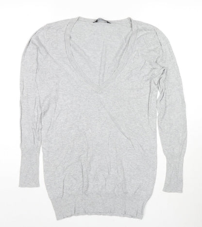 Womens UK Size 12 Dorothy Perkins Grey Pullover Jumper