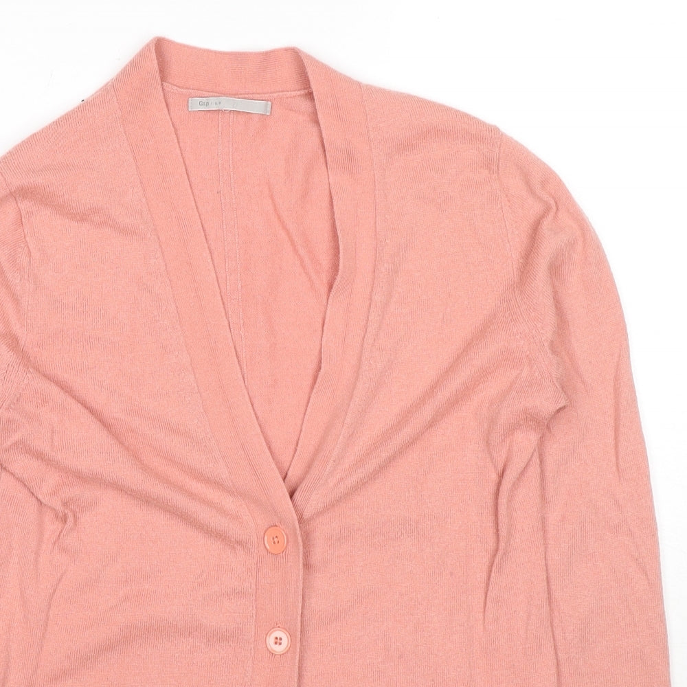 Womens UK Size S Gap Pink Cardigan Jumper