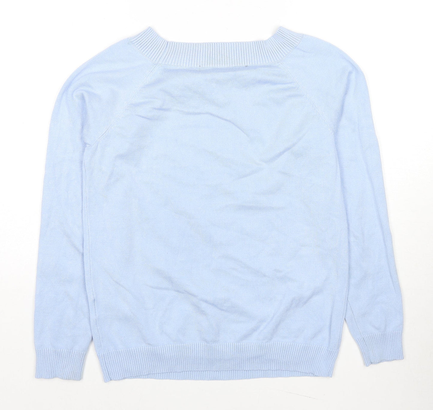 Womens UK Size M VILA Blue Pullover Jumper
