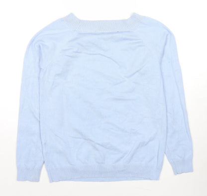 Womens UK Size M VILA Blue Pullover Jumper