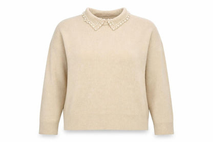 Womens UK Size L Brave Soul Beige Pullover Jumper