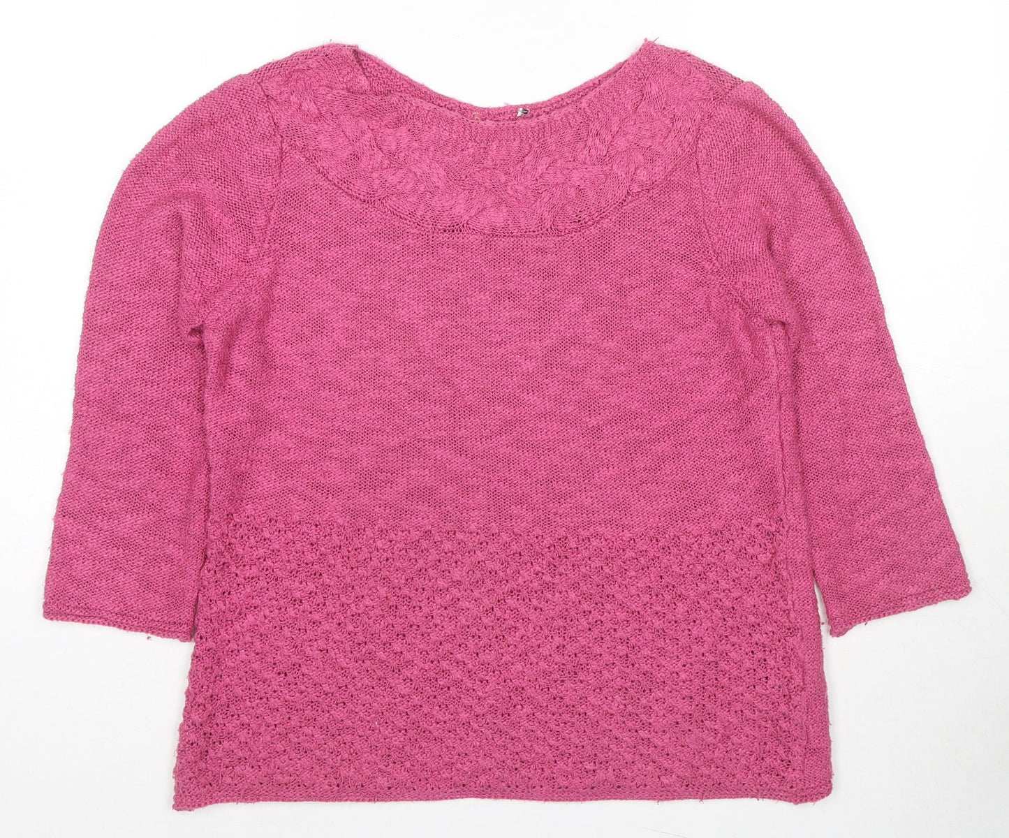 Womens UK Size 12 Marks and Spencer Pink Pullover Jumper