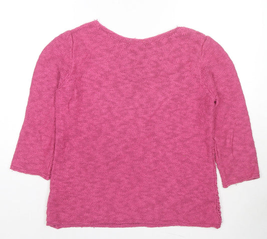 Womens UK Size 12 Marks and Spencer Pink Pullover Jumper