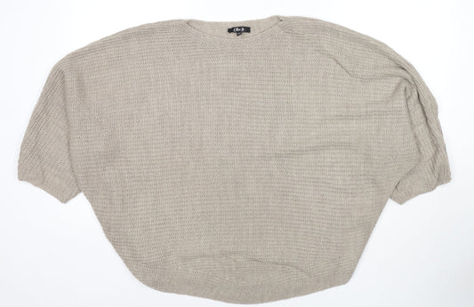 Womens UK Size One Size Ellie B Brown Pullover Jumper